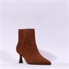 Pedro Anton Goldie High Heel Ankle Boot - Tobacco Suede